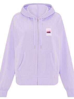 VS PINK CAMPUS FLEECE FULL ZIP HOODIE IN SWEET LAVENDER PINK FRIDAY 2026 S-XL